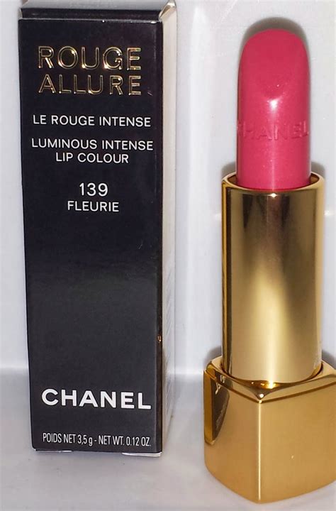 chanel rouge allure 139 fleurie|Chanel Fleurie (139) Rouge Allure Luminous Intense Lip.